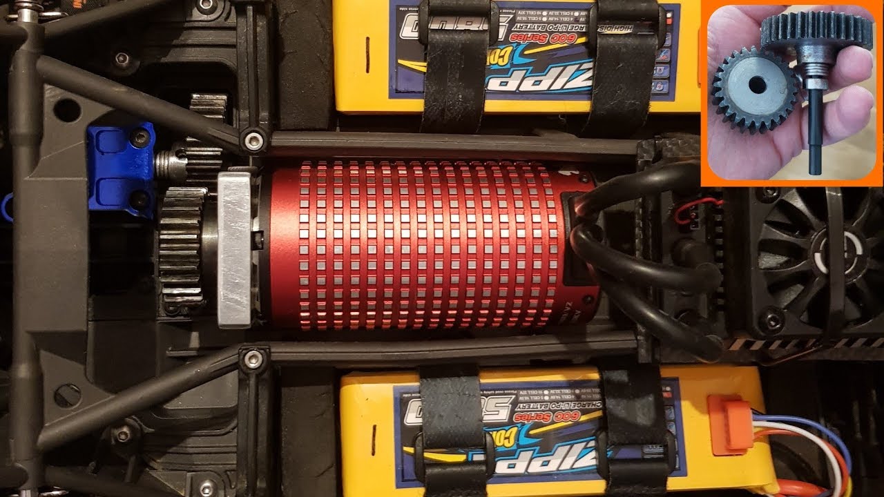 X-Maxx mod 1.5 Unbreakable gears Install & Slipper Eliminator, Huge X-Maxx motor upgrade..