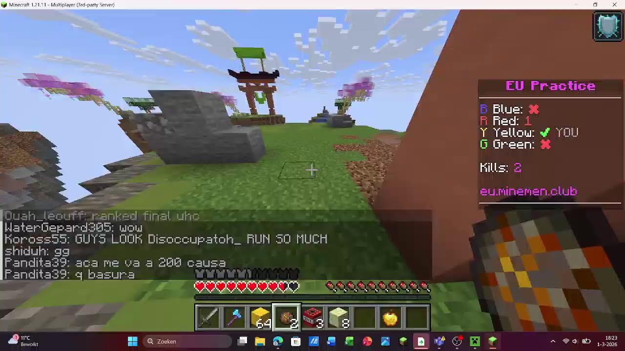 LIVE - Minecraft (fireball fight)