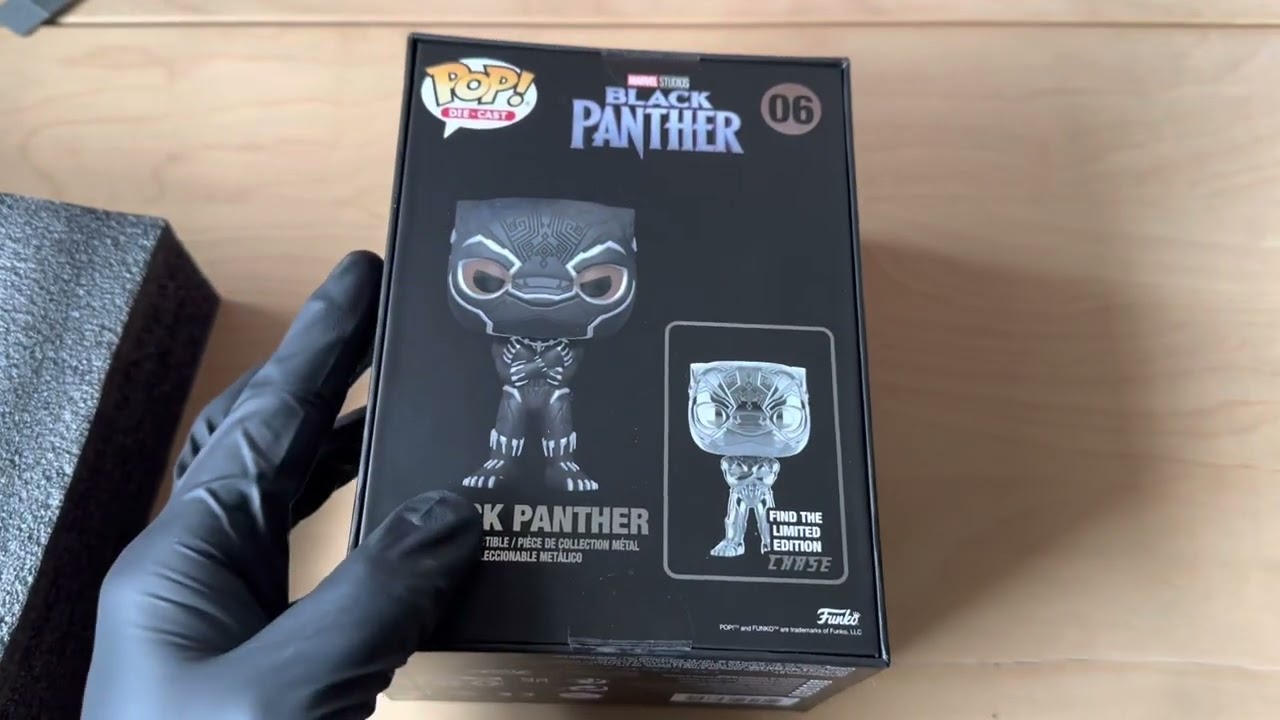Unboxing Funko Pop Exclusive Black Panther Die Cast. Did I get the Chase or not? Let’s find out