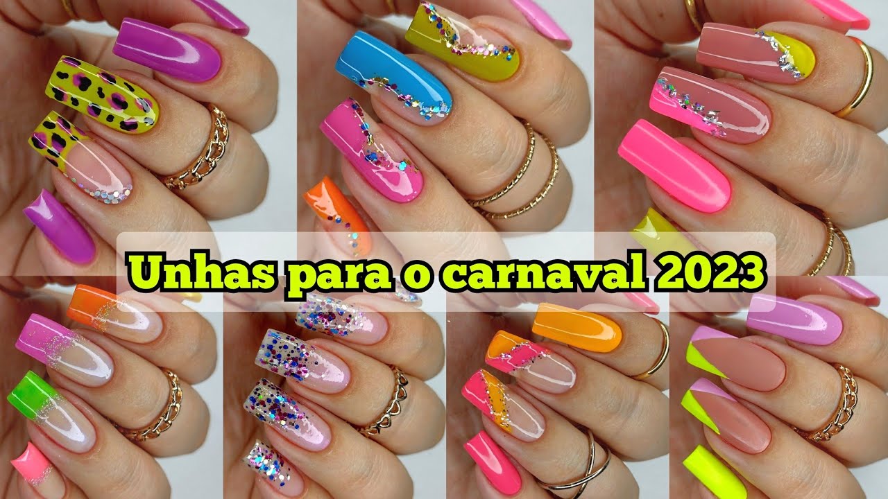 UNHAS DECORADAS PARA O CARNAVAL 2023