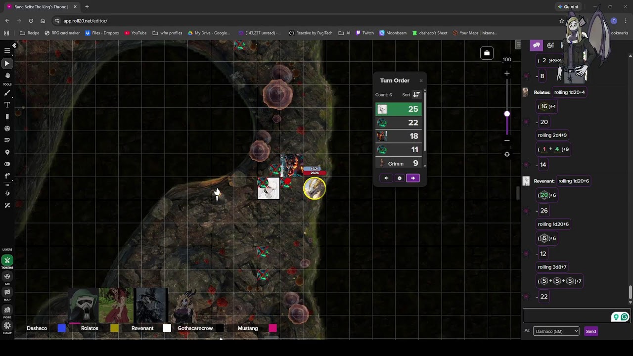 Rune belts: The Kings Throne A cave of gremlins, Session 5