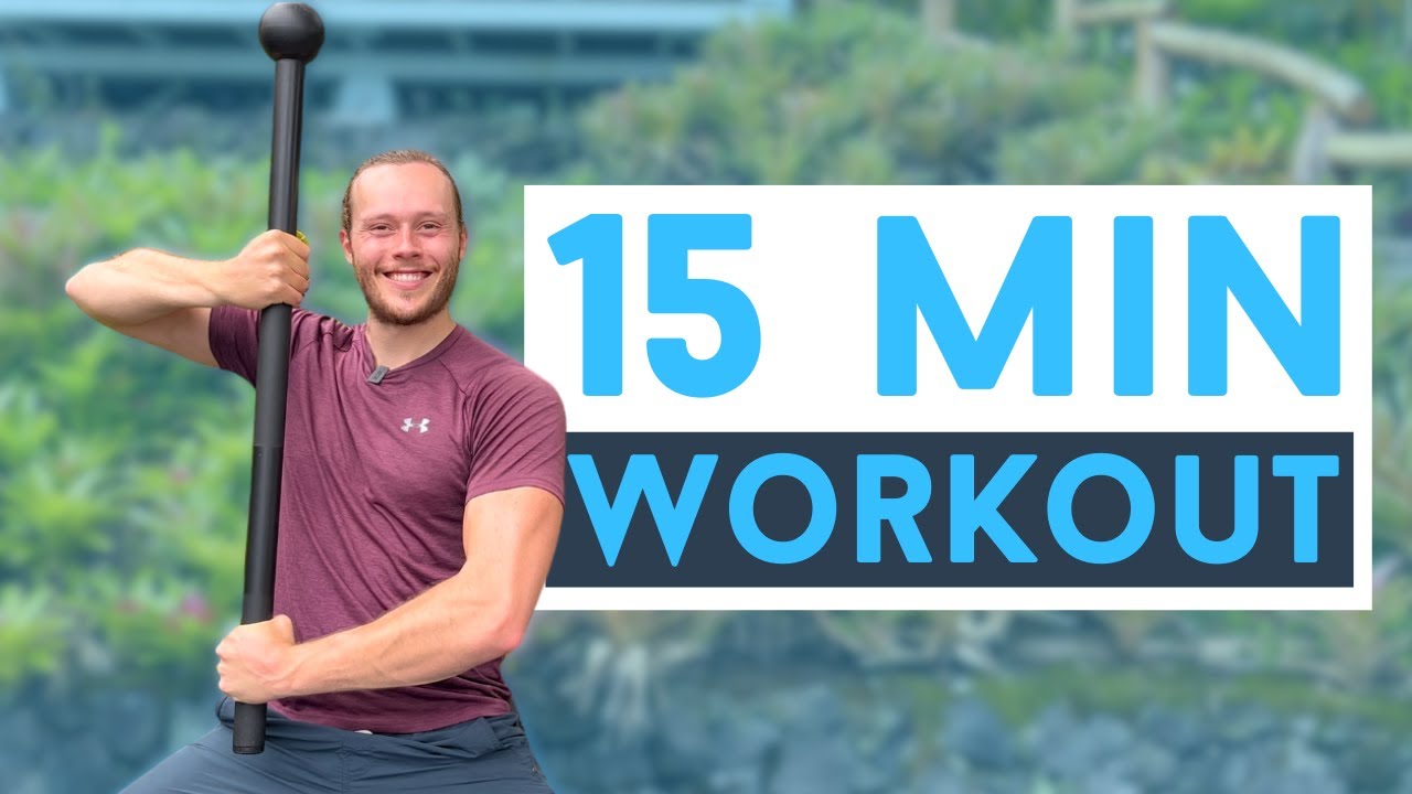 15 Minute Beginner Steel Mace Interval Workout