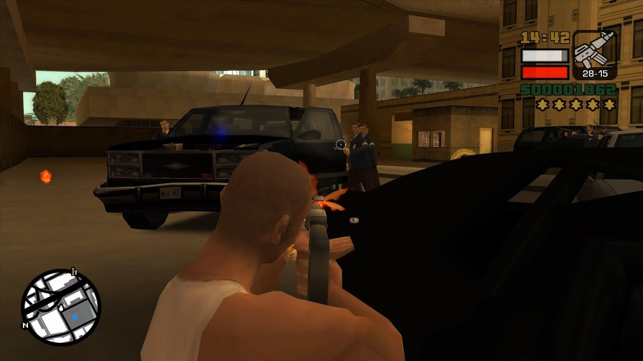 GTA San Andreas Stories Epic 6 Stars Wanted Level Police Shootout