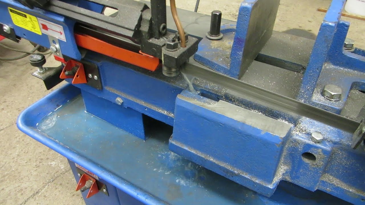 Princess auto 7x12 bandsaw  maintenance and adding coolant