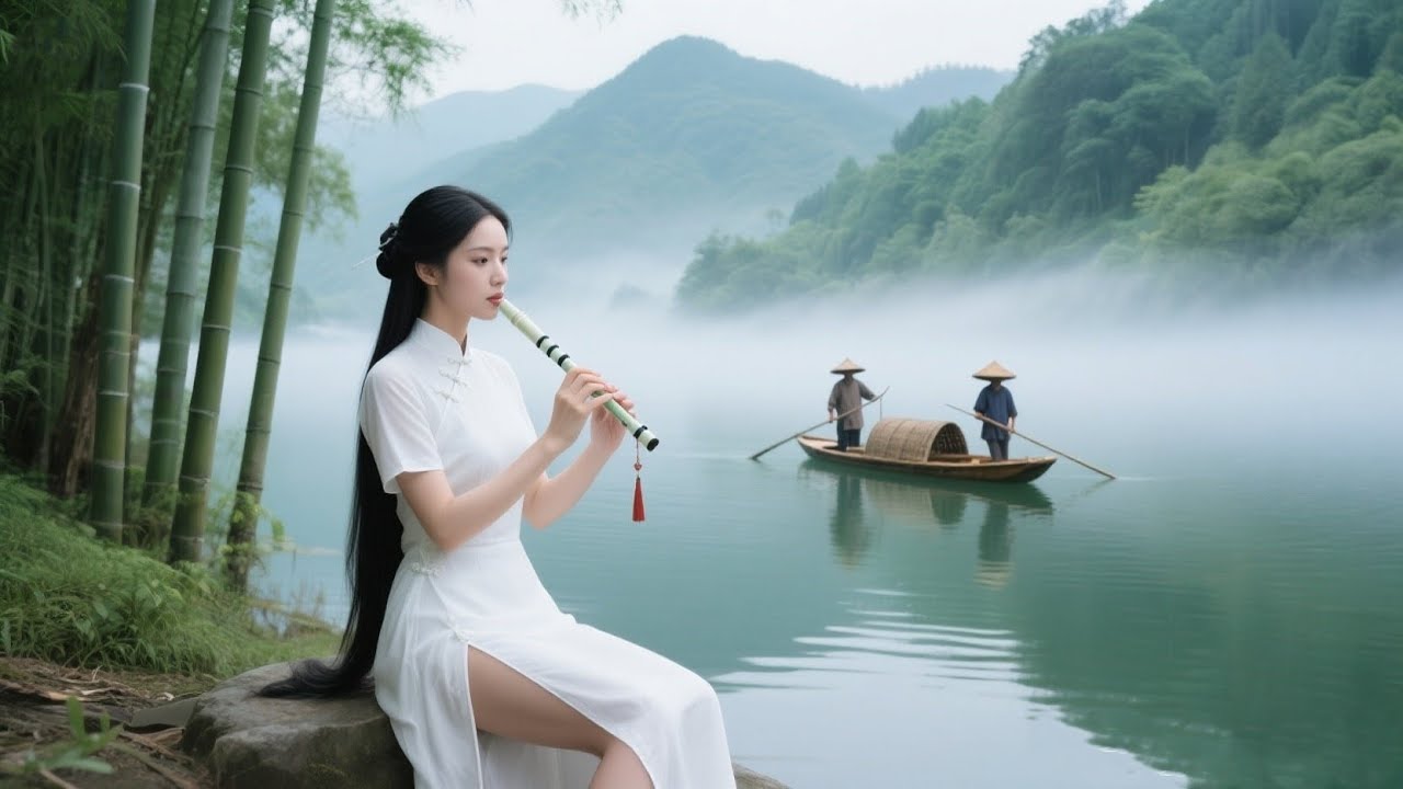 Китайская бамбуковая флейта (Дизы) и гучжэн🍃 Китайская дзен-музыка | Релаксация 💙Снятие стресса