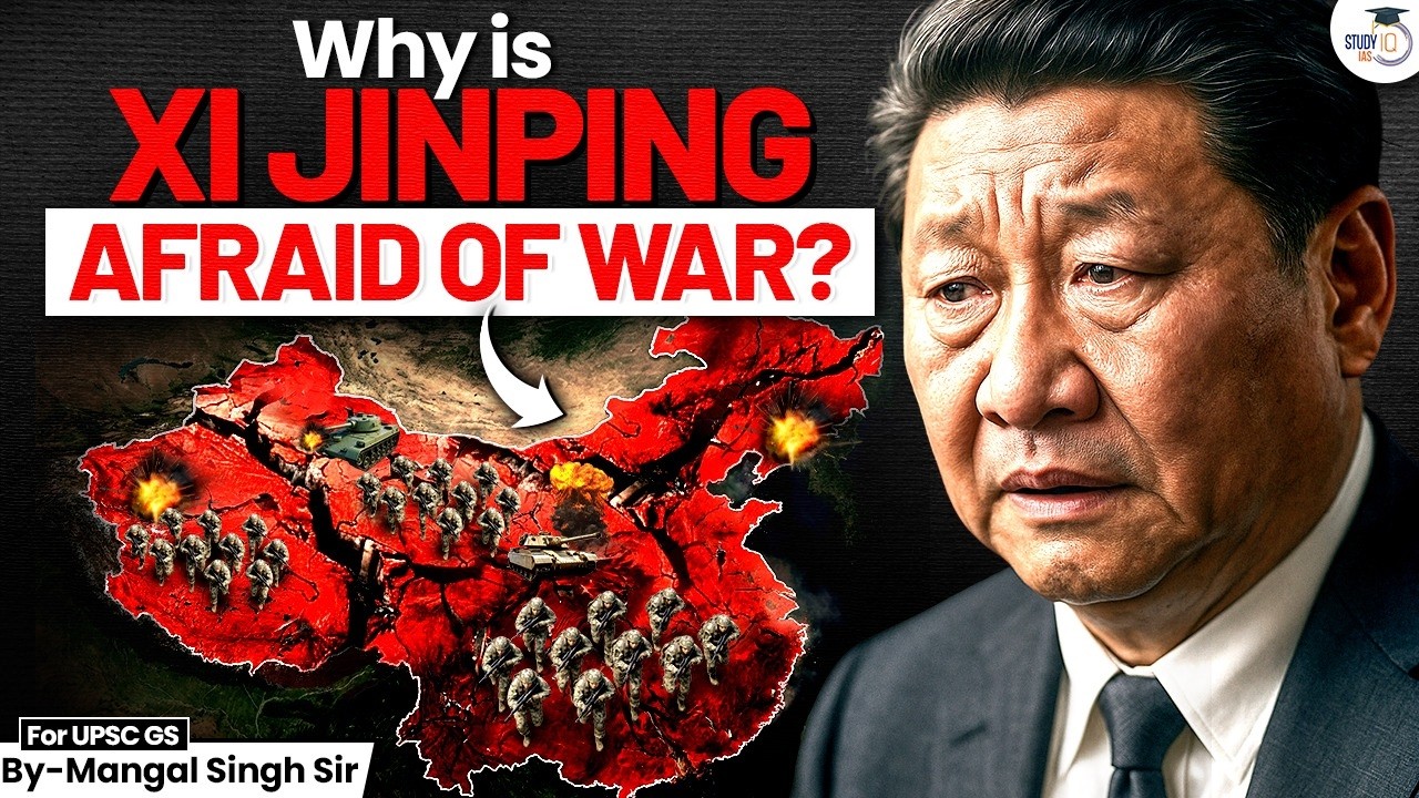 Why China Fears War? | Xi Jinping&rsquo;s Hidden Game Plan | StudyIQ IAS