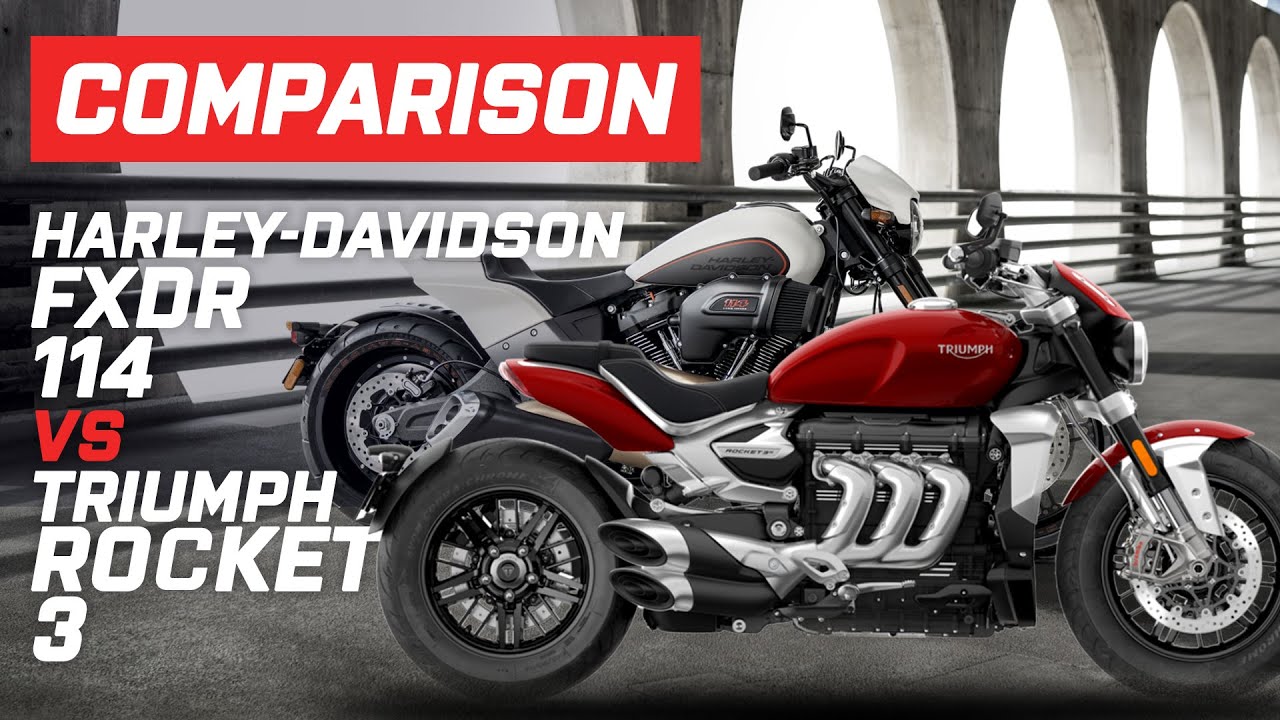 Triumph против Harley-Davidson | Triumph Rocket 3 против Harley-Davidson FXDR 114 | Visordown.com