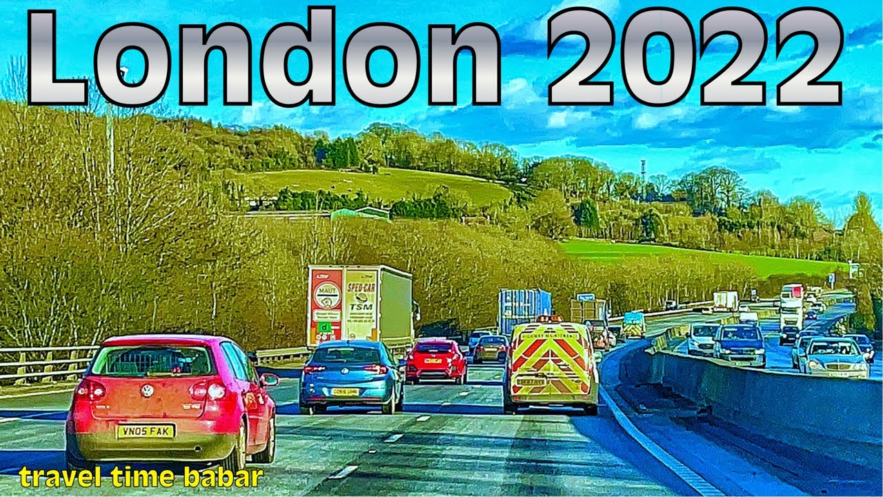 London HDR 4K | London Driving Tour 2022 | London To Gatwick Airport - UK