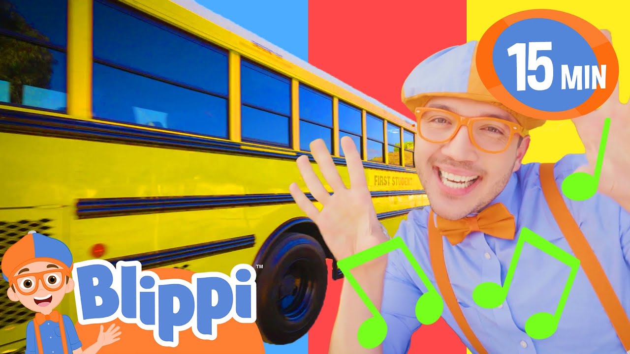 Blippi Rides the Wheels on the Bus! | Best Cars & Truck Videos for Kids