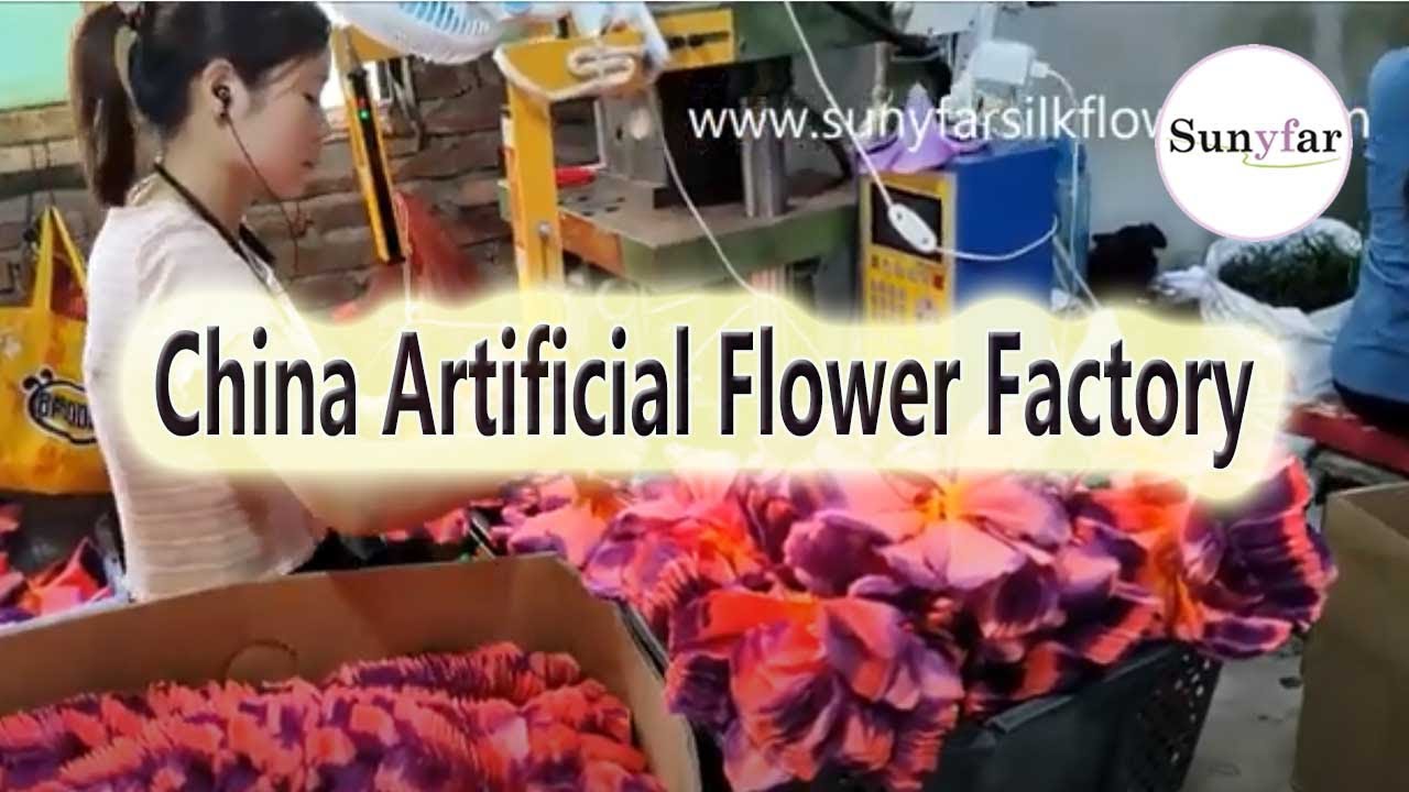 China artificial flower factory, artificial flower material supplier, artificial greenery showroom