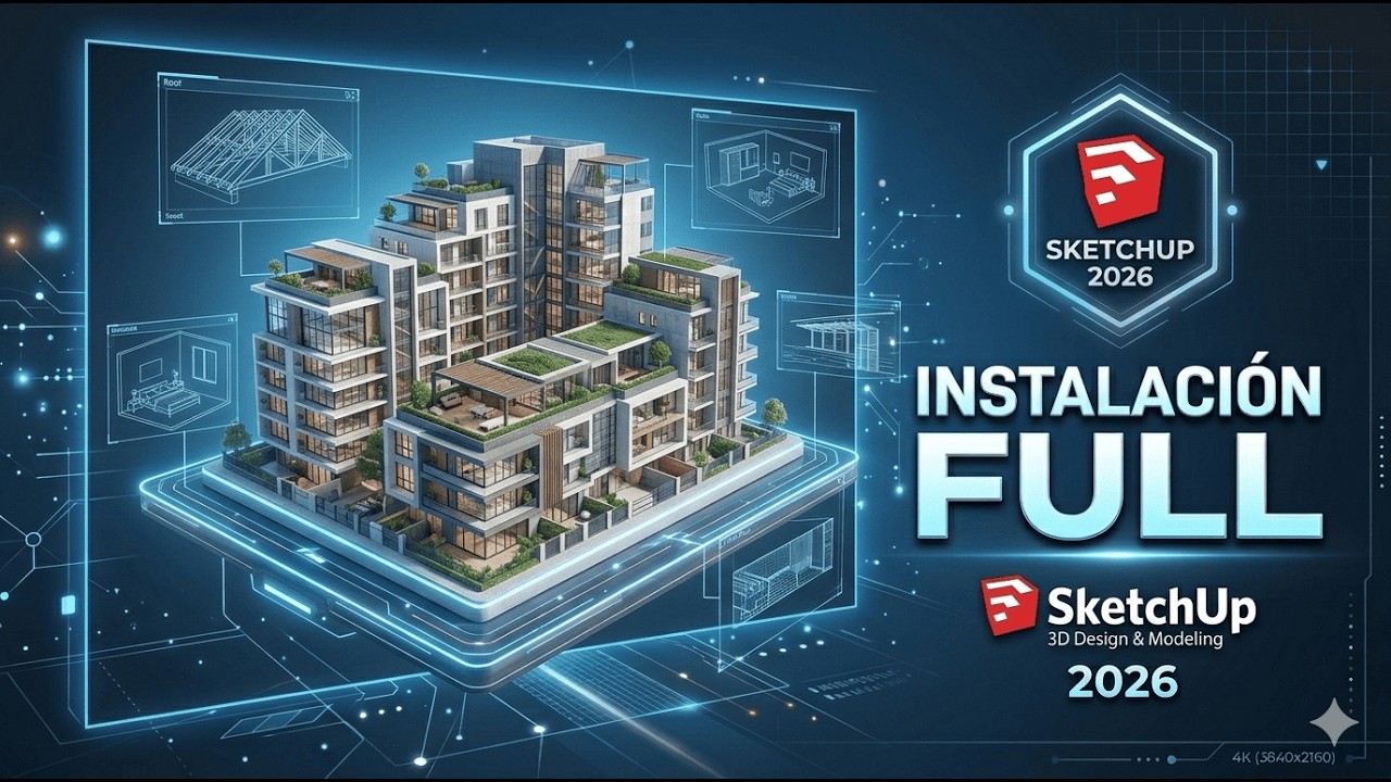 ✅ Instalación de Sketchup 2023-2026 Activación Full