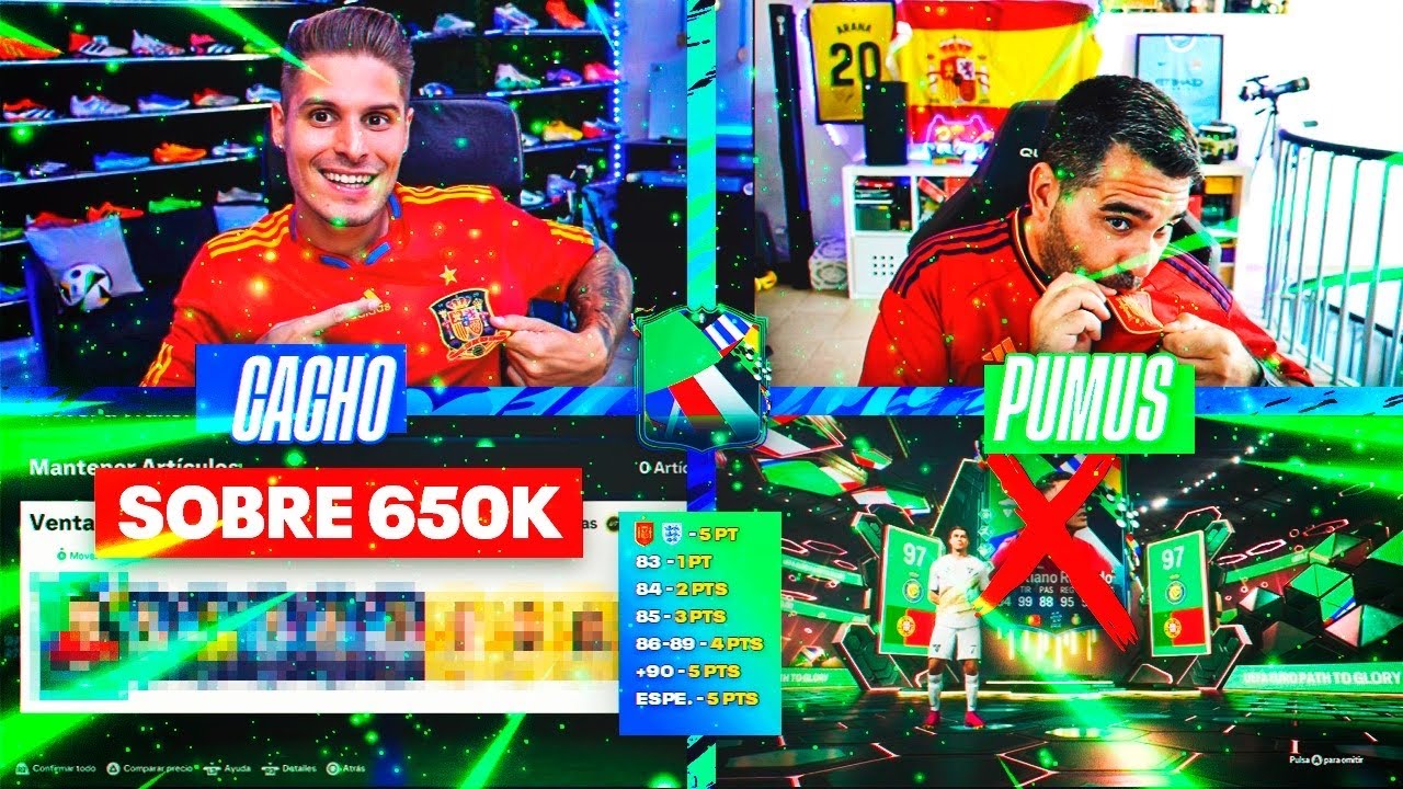 DESCARTAMOS SOBRE DE 650K EN LA BATALLA DE MEJORAS DE LA FINAL DE LA EUROCOPA!! | FC 24