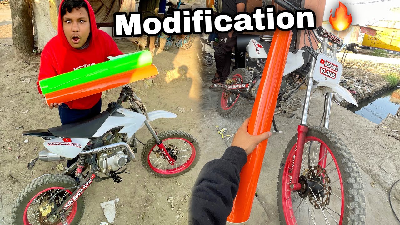 Apni Dirt Bike ki Modification Start Hogayi 🔥