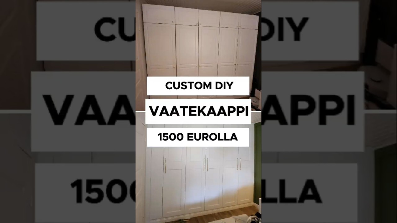 DIY-viikko: seinään upotetut vaatekaapit!