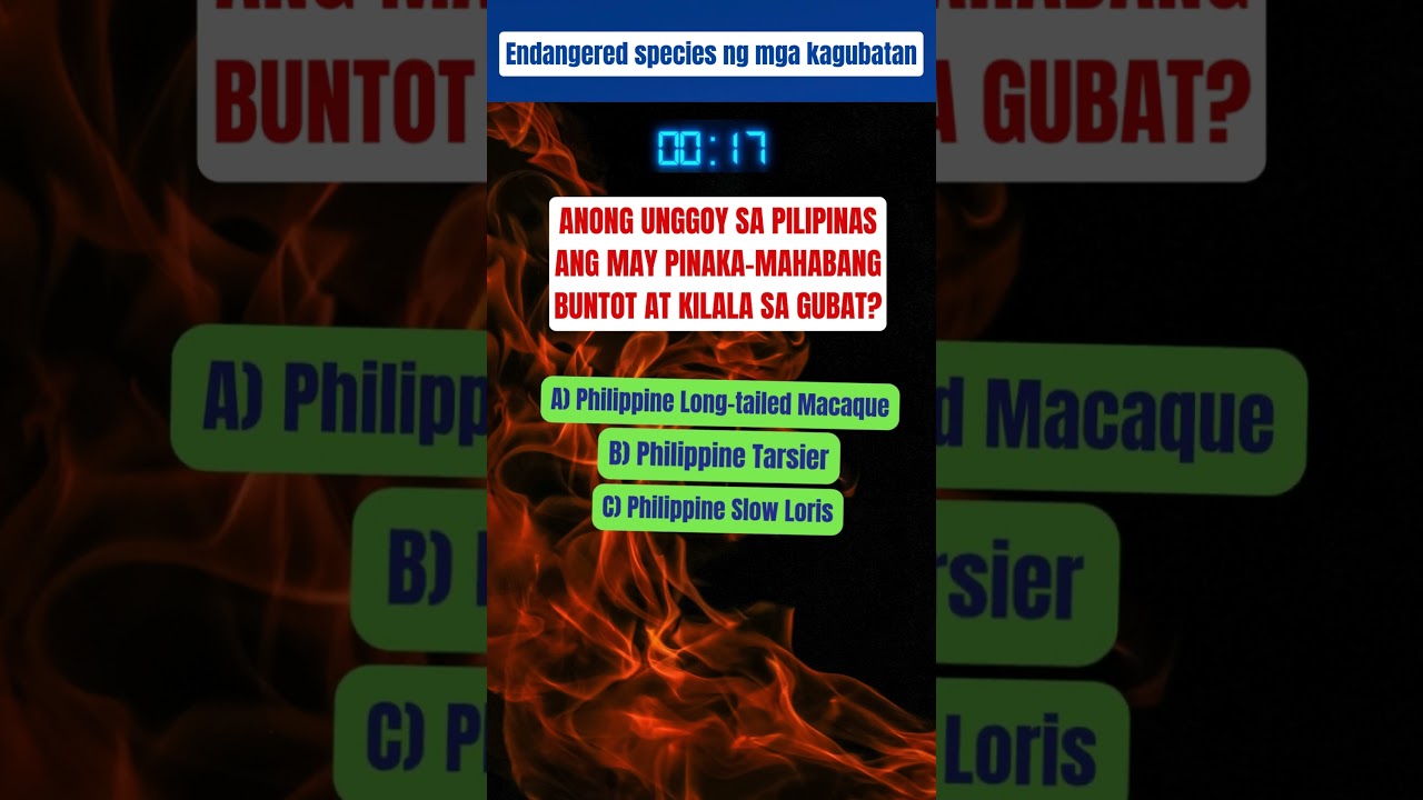 Endangered species ng mga kagubatan 