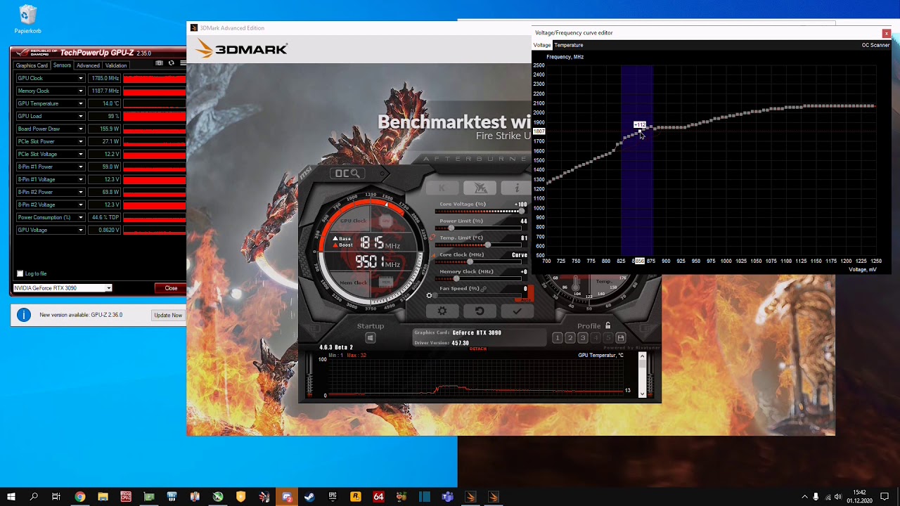 Nvidia RTX 30xx OC und Undervolt Guide mit MSI Afterburner und Curve Editor