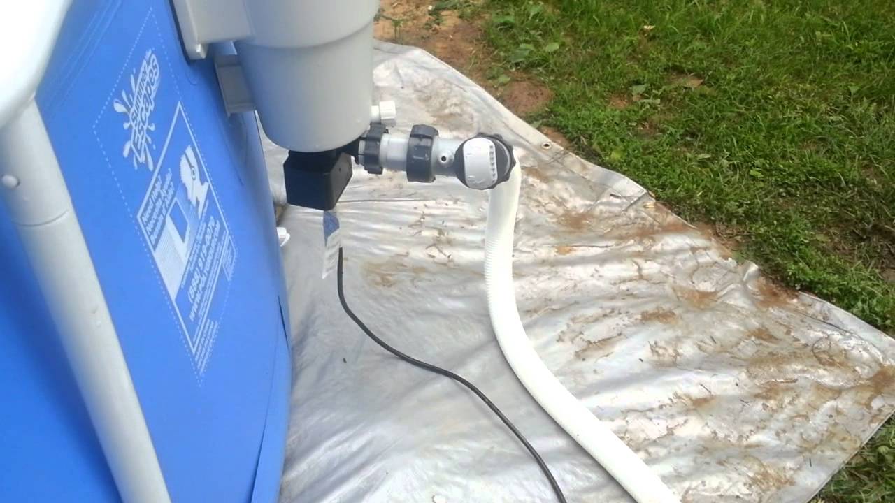Summer Escapes pool with an Intex Sand filter