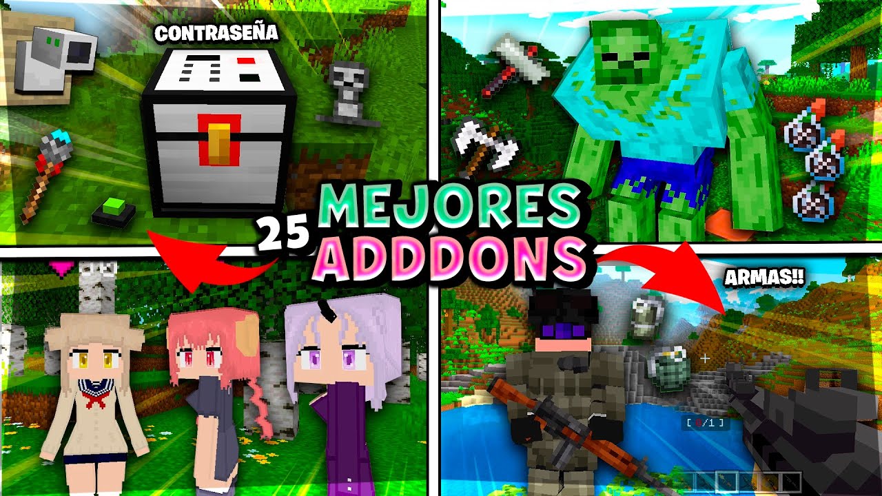 25 MEJORES MODS PARA MINECRAFT BEDROCK 1.21 | ADDONS PARA MCPE