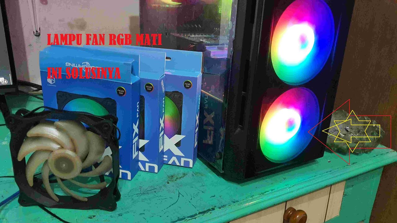 Lampu Fan RGB Gaming mati, ternyata masih bisa nyala kembali, ini solusinya ...