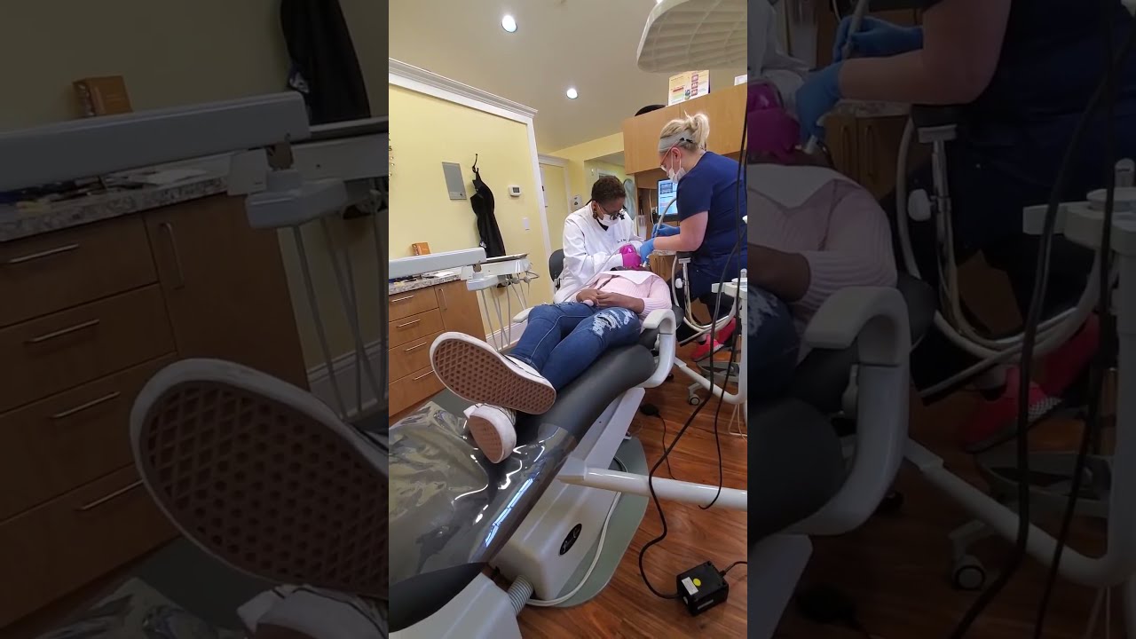 Dentist visit cleaning