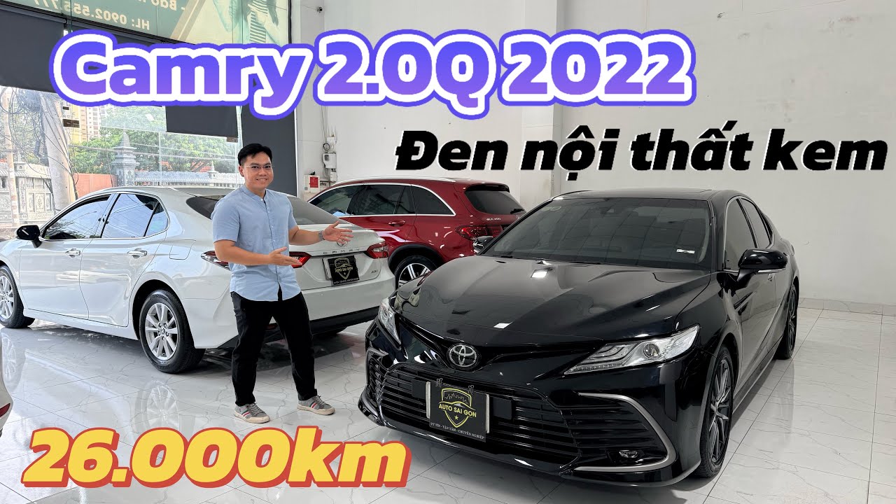 Toyota Camry 2.0Q 2022 màu đen nội thất kem odo 26.000km | Nguyễn Hưng Auto