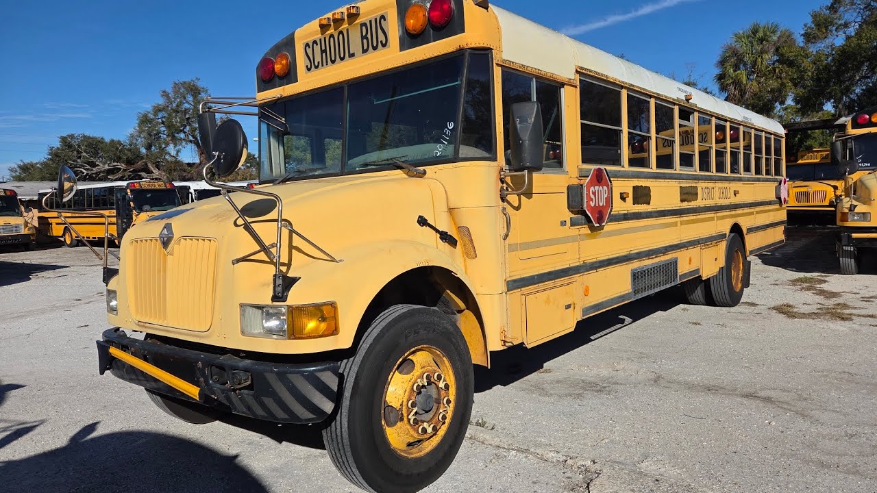 2001 International School Bus Powered with a DT466 Engine 