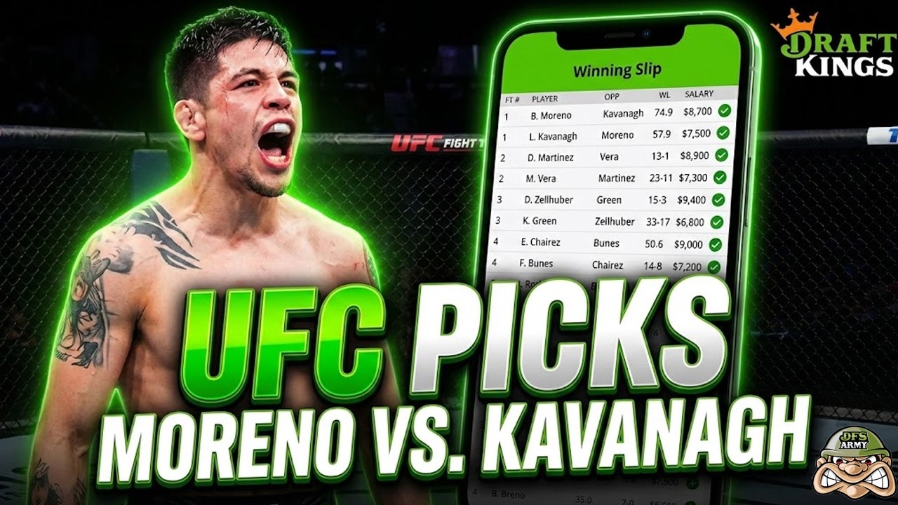 UFC MORENO vs. KAVANAGH PICKS & DRAFTKINGS STRATEGY | KILLSHOT MMA PODCAST 🎯