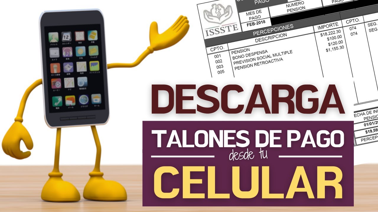 Cómo descargar talones de pago desde el celular | Pensiones ISSSTE