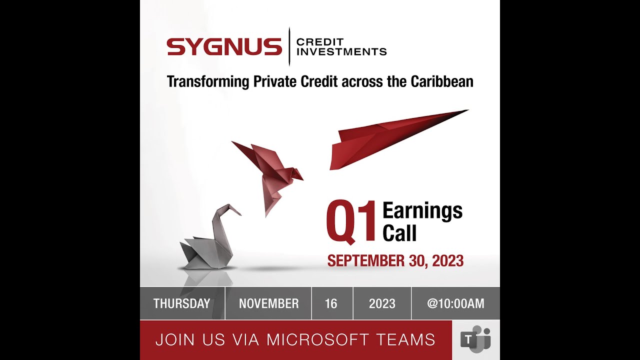Sygnus Credit Investments- Q1 Earnings call - November 16, 2023