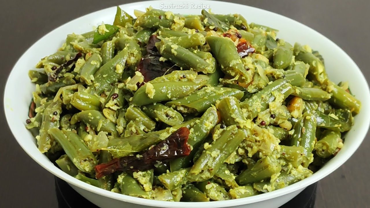 ಆಹಾ!! ಎಂತ ರುಚಿ ಮಸಾಲಾ ಬೀನ್ಸ್ ಪಲ್ಯ | Beans Palya Recipe In Kannada | Tarakari Sagu Recipe In Kannada