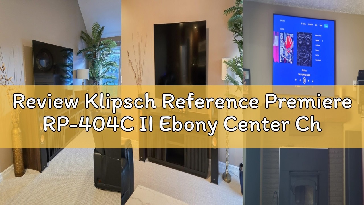 Review Klipsch Reference Premiere RP-404C II Ebony Center Channel Speaker