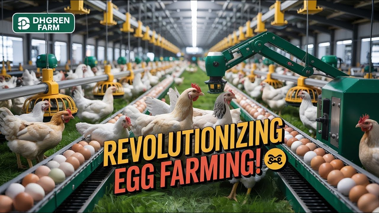 🔥 Inside a Next-Gen Egg Farm!🥚🤖 Cutting-Edge Poultry Technology 🔥Chickens Farm New 2025
