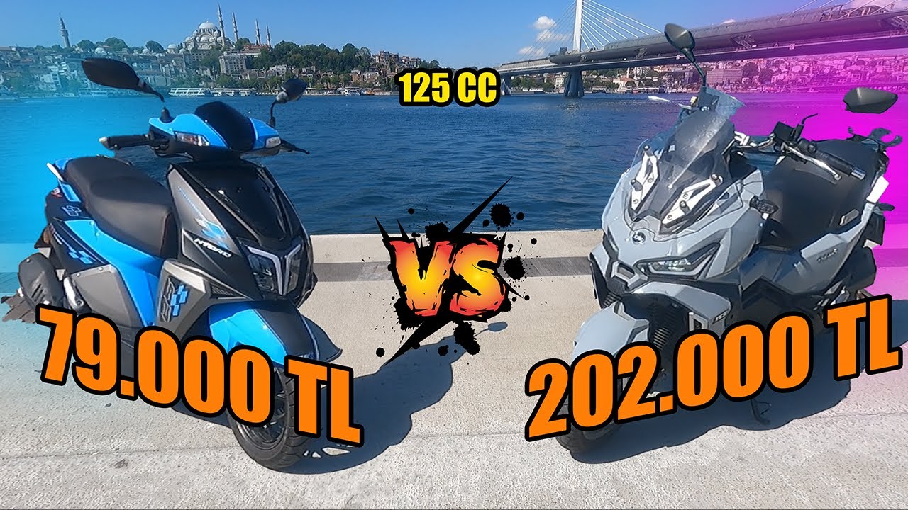 Sym Adx VS Tvs Ntorq KARŞILAŞTIRMA! ---125 cc 2 Scooter Kozlarını Paylaşıyor!
