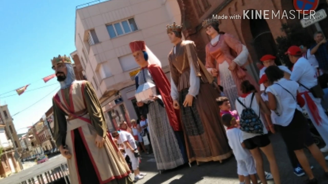 Gigantes de San Adrián 27/7/2017 pasacalles, fiestas de San Adrián
