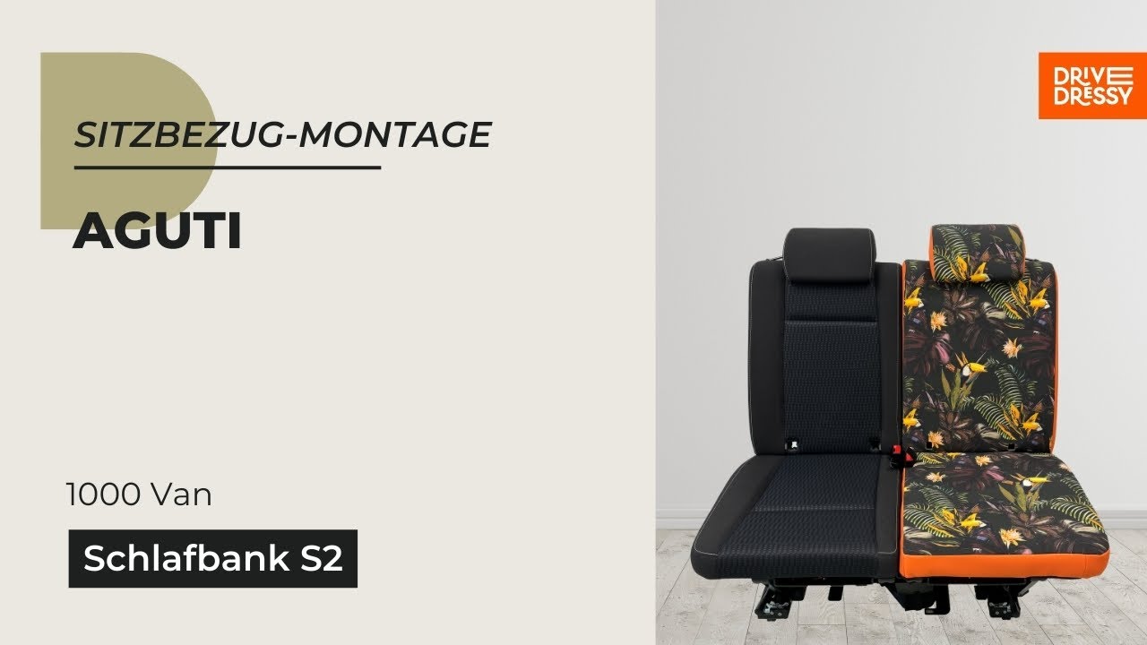 Sitzbezüge beziehen - Aguti S2 Schlafbank