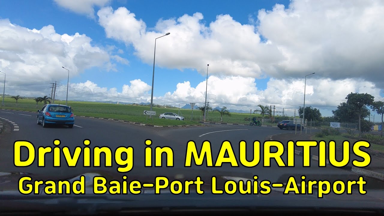 Driving in MAURITIUS (Grand Baie - Port Louis - Airport)