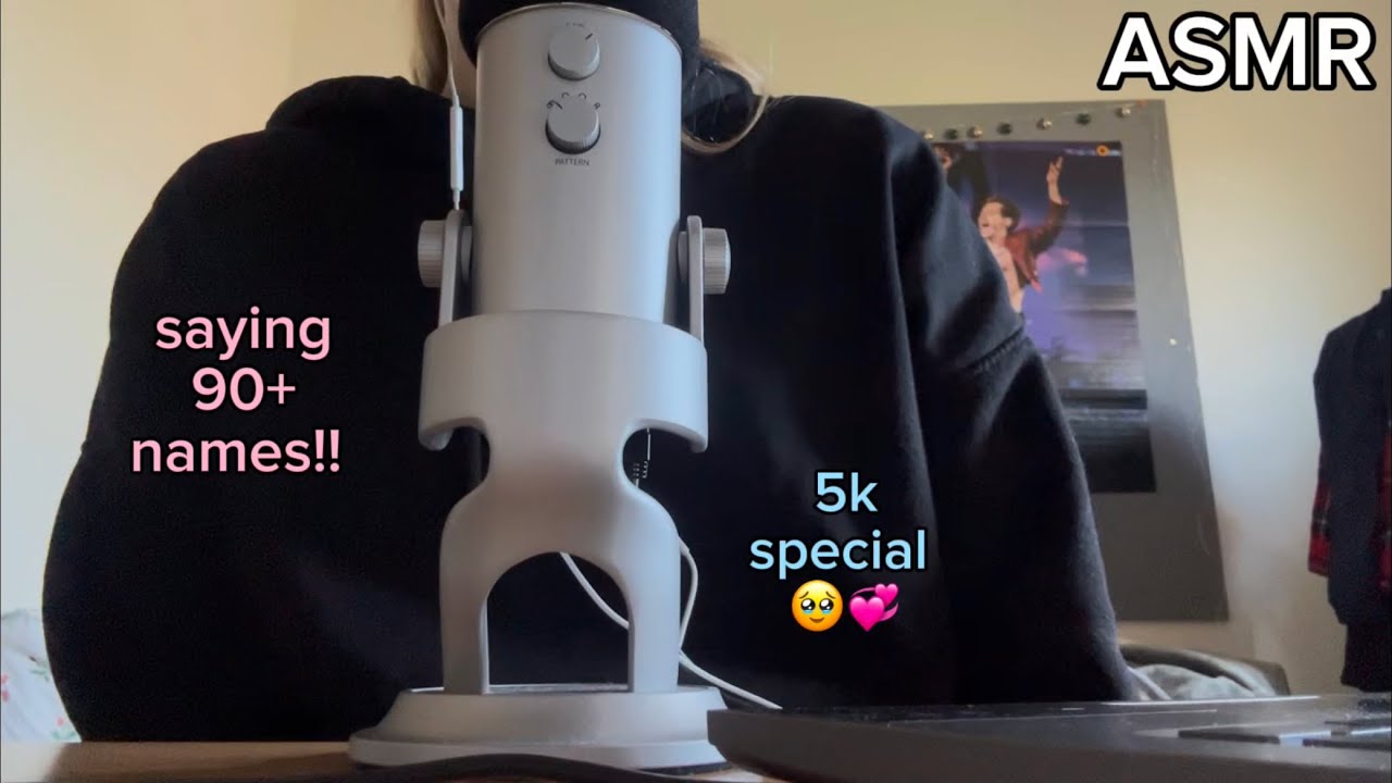 ASMR saying my subscribers names 💞 5k special!!