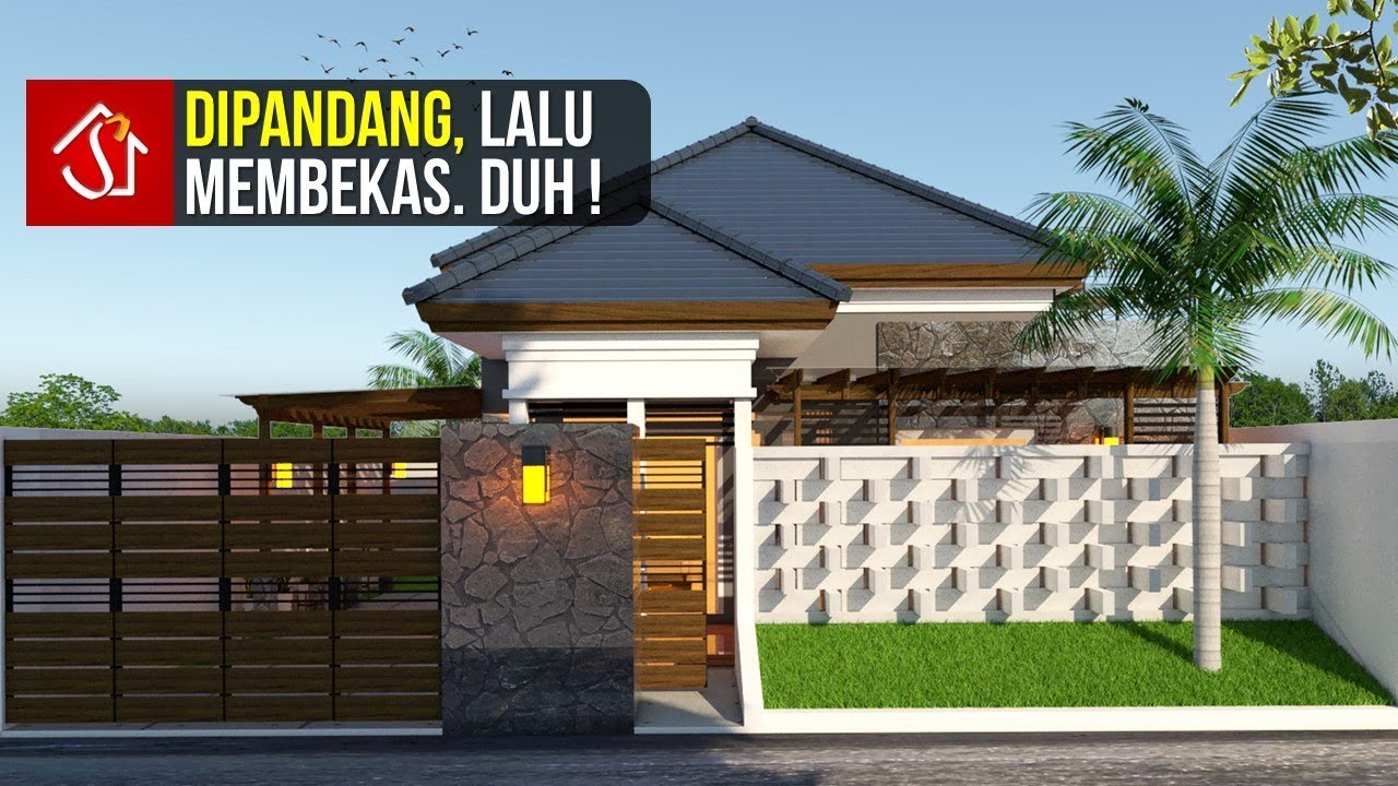 Desain Rumah 1 Lantai 4 Kamar di Lahan 11x22 m