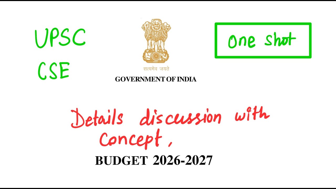 Budget 2026-2027 One Shot Details Discussion | UPSC Pri+Mains