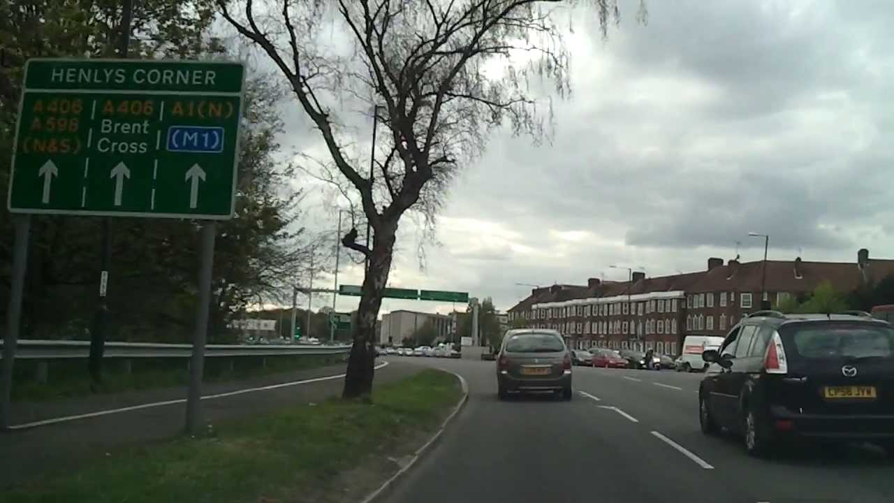Driving in London - Highgate to Ealing (North Circular)
