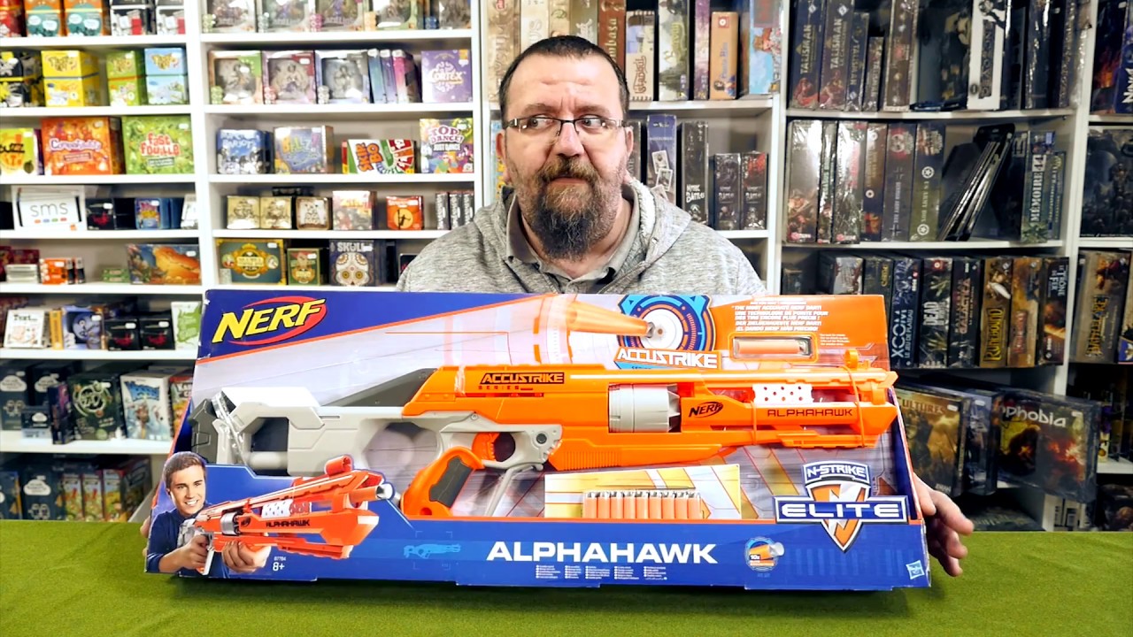 Présentation/Démo du Nerf Accustrike Series AlphaHawk en Français HD Fr