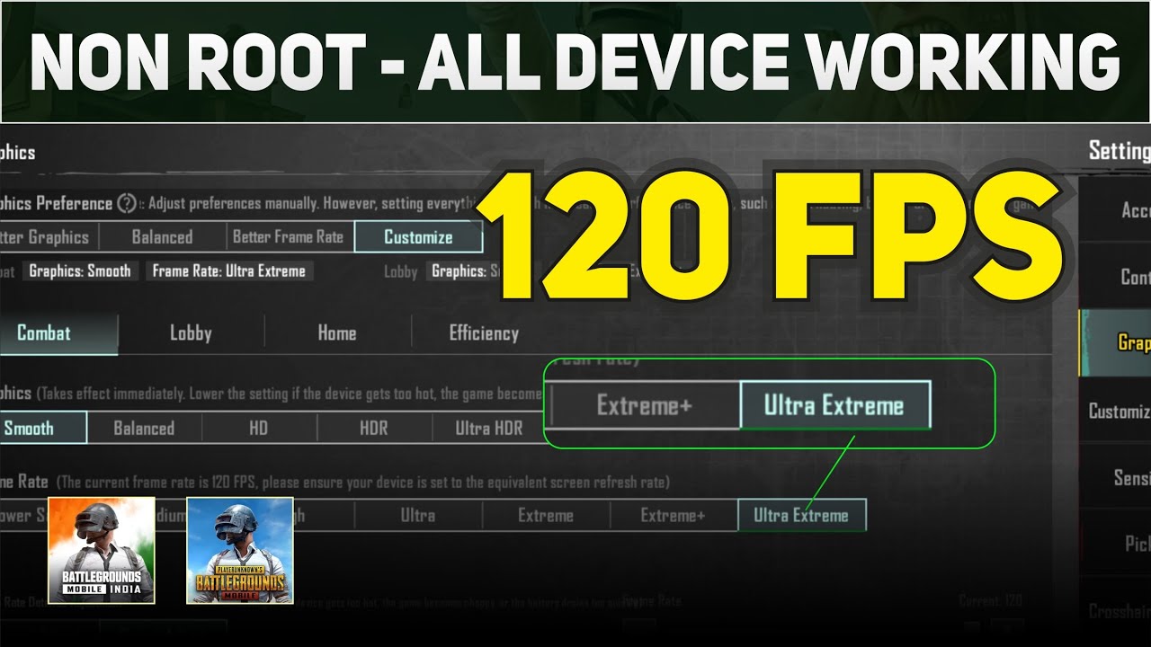 [No Root] Unlock 90 & 120FPS In BGMI Latest Update | 100% Working In All Android Phones