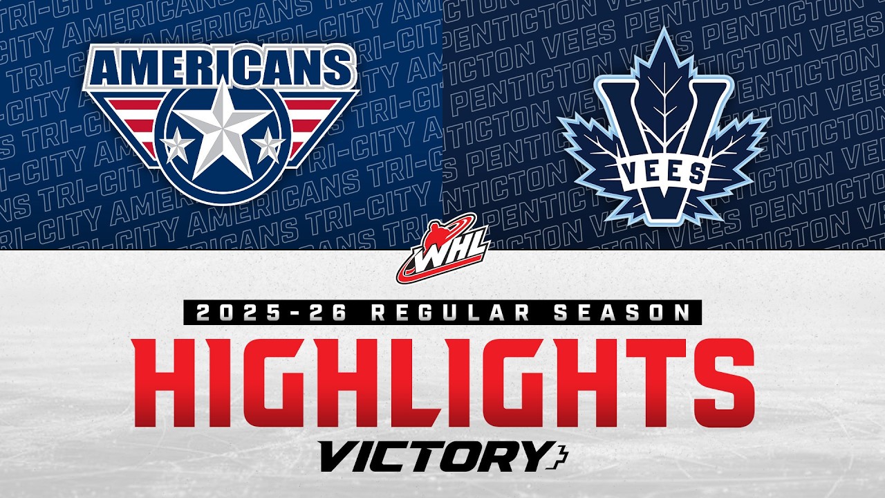 Матч «Три-Сити Американс» против «Пентиктон Вис» 17 марта | Обзор матчей WHL 2025-26