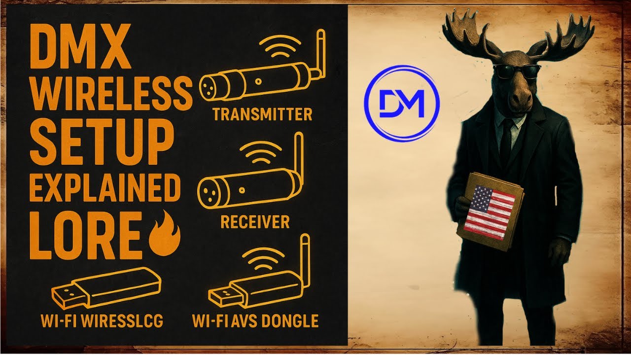DMX Wireless Setup EXPLAINED: Transmitter, Receiver & Wi-Fi Dongle LORE🔥