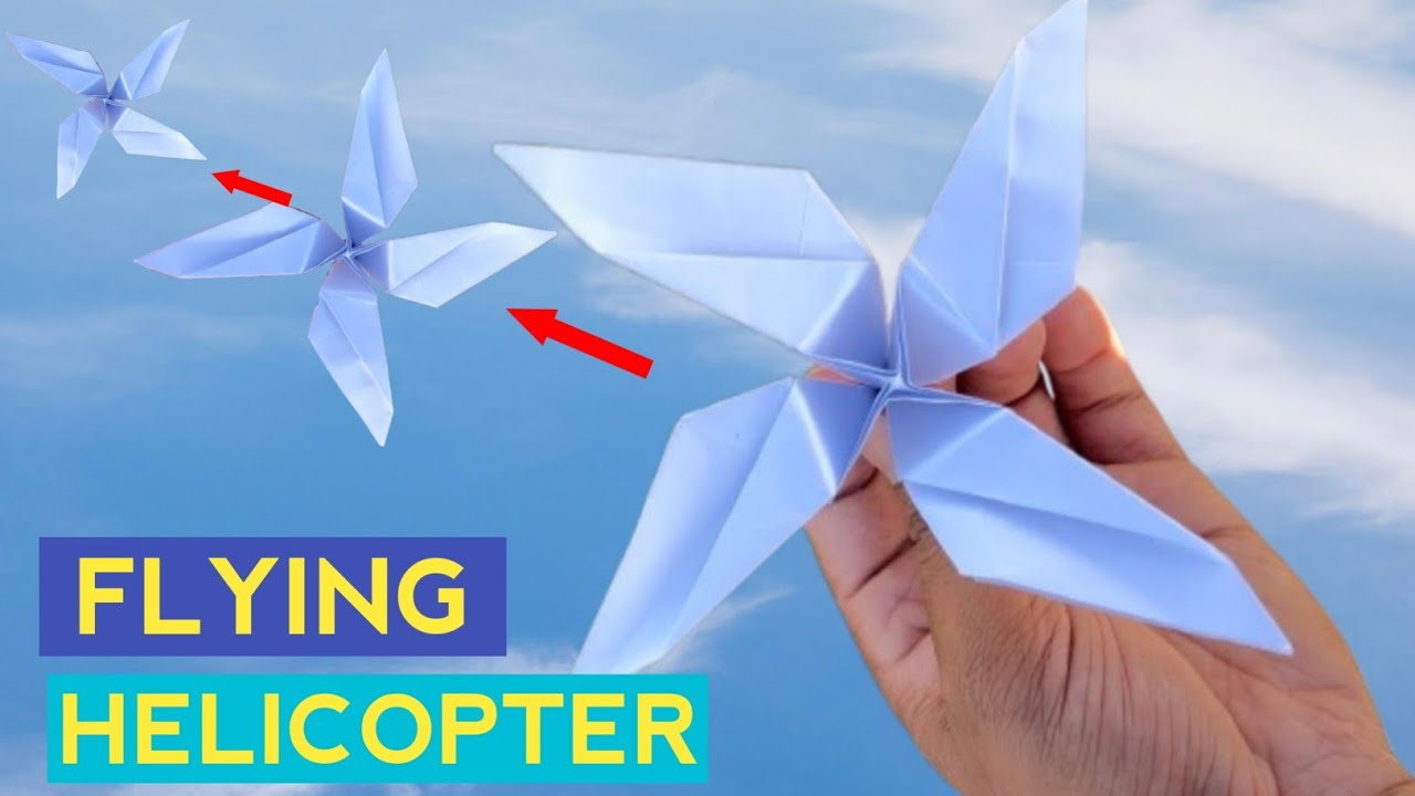Paper Spinning Toy / how to make paper helicopter/ Best origami paper toy / Paper Helicopter Spinner
