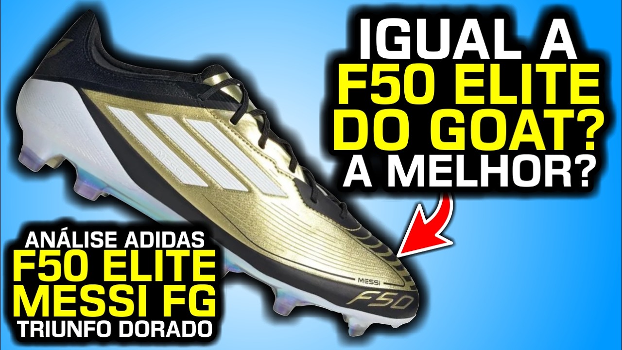 F50 MESSI é uma chuteira para PÉS LARGOS? 😱 - Análise chuteira campo Adidas F50 Elite Messi FG