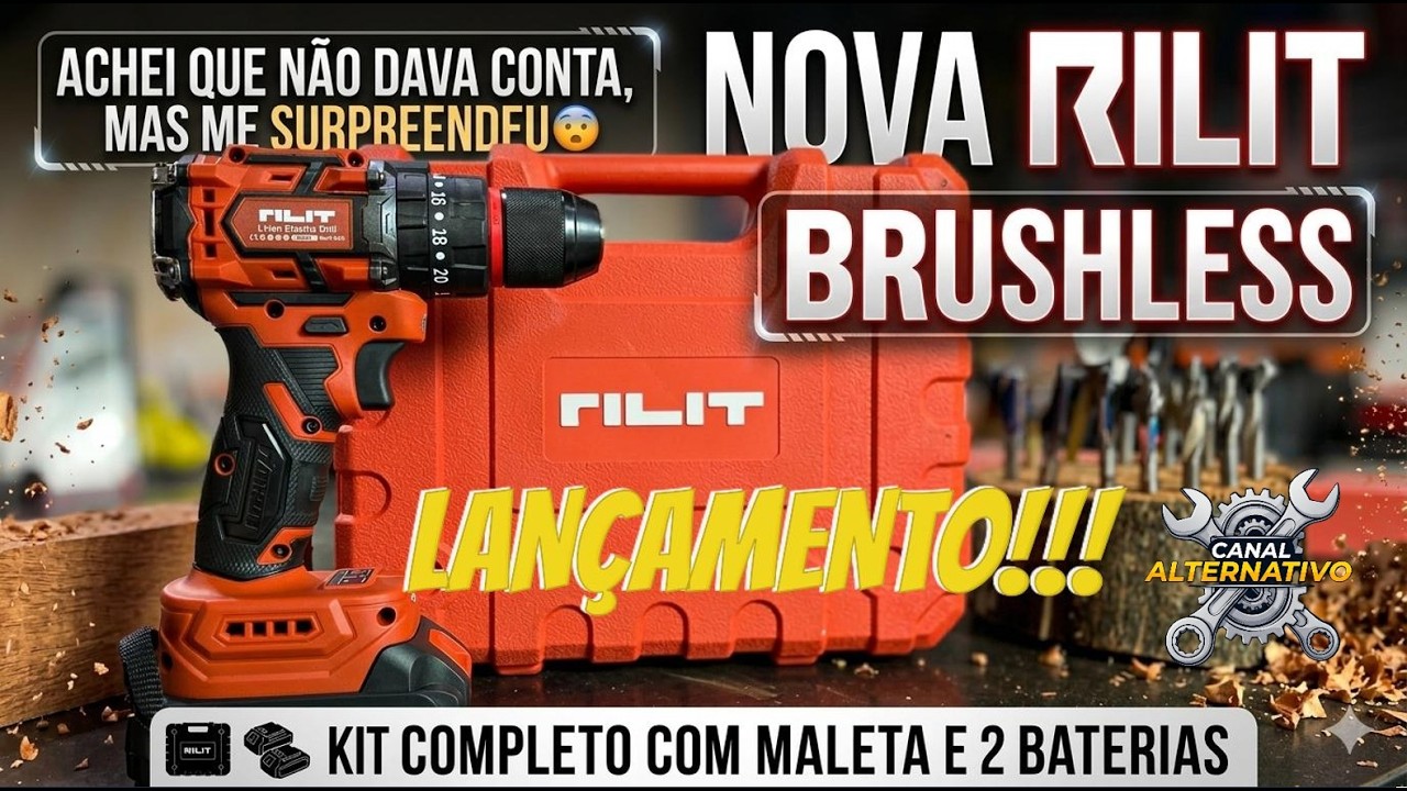 PARAFUSADEIRA RILIT BRUSHLESS - LANÇAMENTO!!!