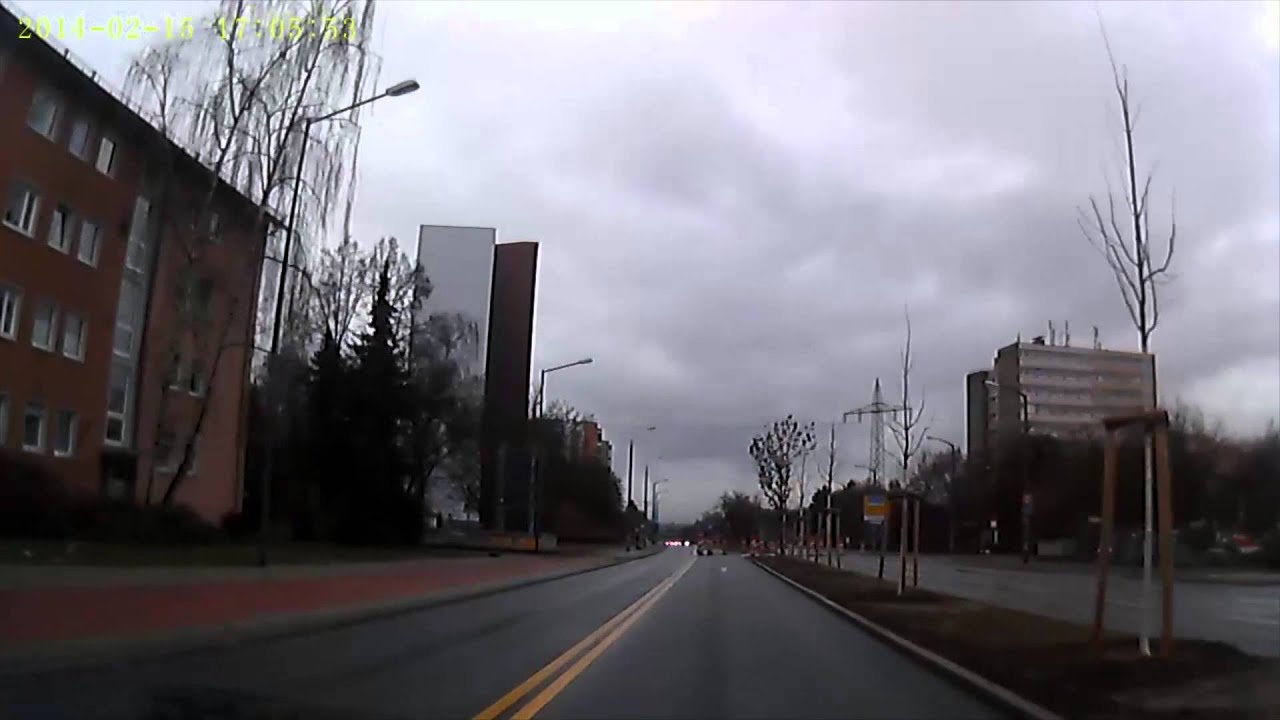 D: Erlangen. Fahrt Richtung Eltersdorf. Februar 2014