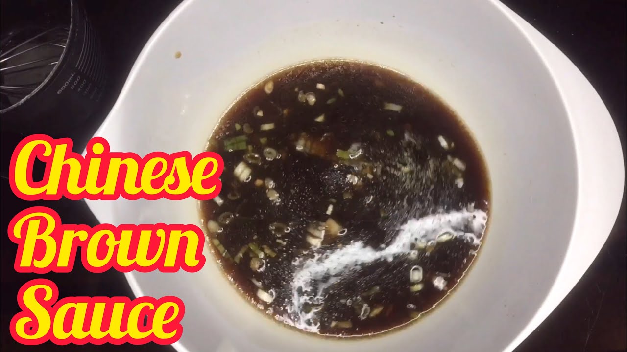 How to make  Chinese Brown Sauce #ChineseSauce