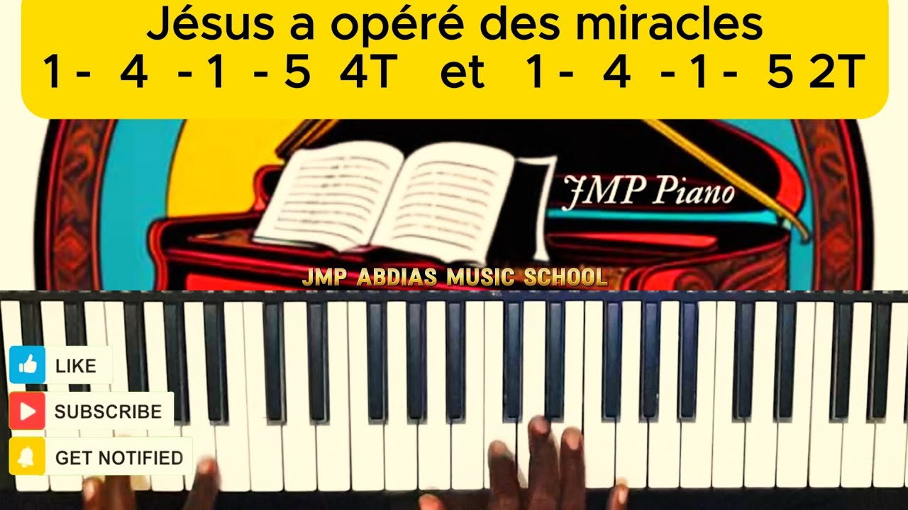 Tu joues à l’église ? Comment bien accompagner? Jésus a opéré des miracles basse  🎹  sur piano